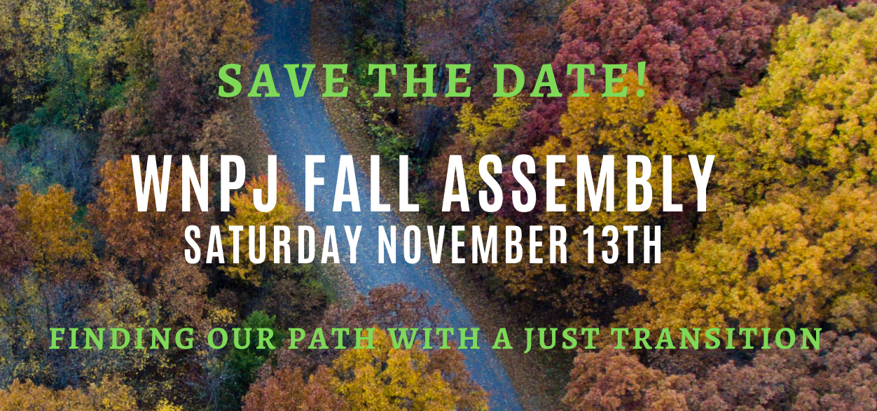 Save the date WNPJ Fall Assembly!