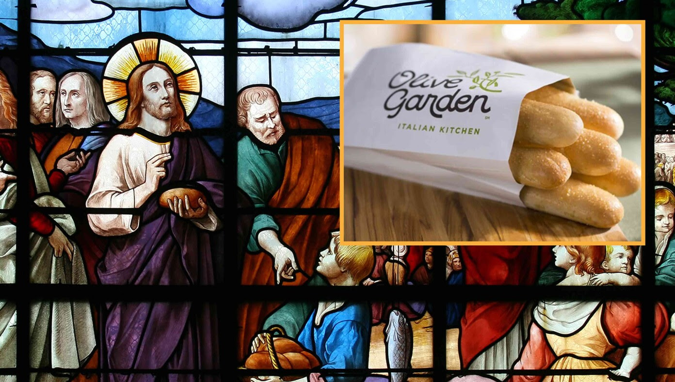 Scholars Now Believe Jesus Fed The 5,000 With Olive Garden’s Never-Ending Breadsticks