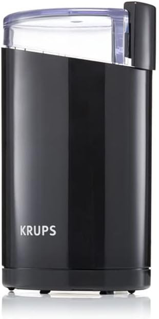 KRUPS CCMF 1500813231 Electric Spice and Coffee Grinder with Stainless Steel Blades, 3 oz / 85 g, Black