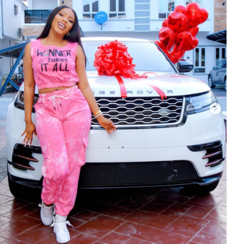 Mercy Eke buys herself?a Range Rover Velar?as birthday gift as she turns 27 (photos)?