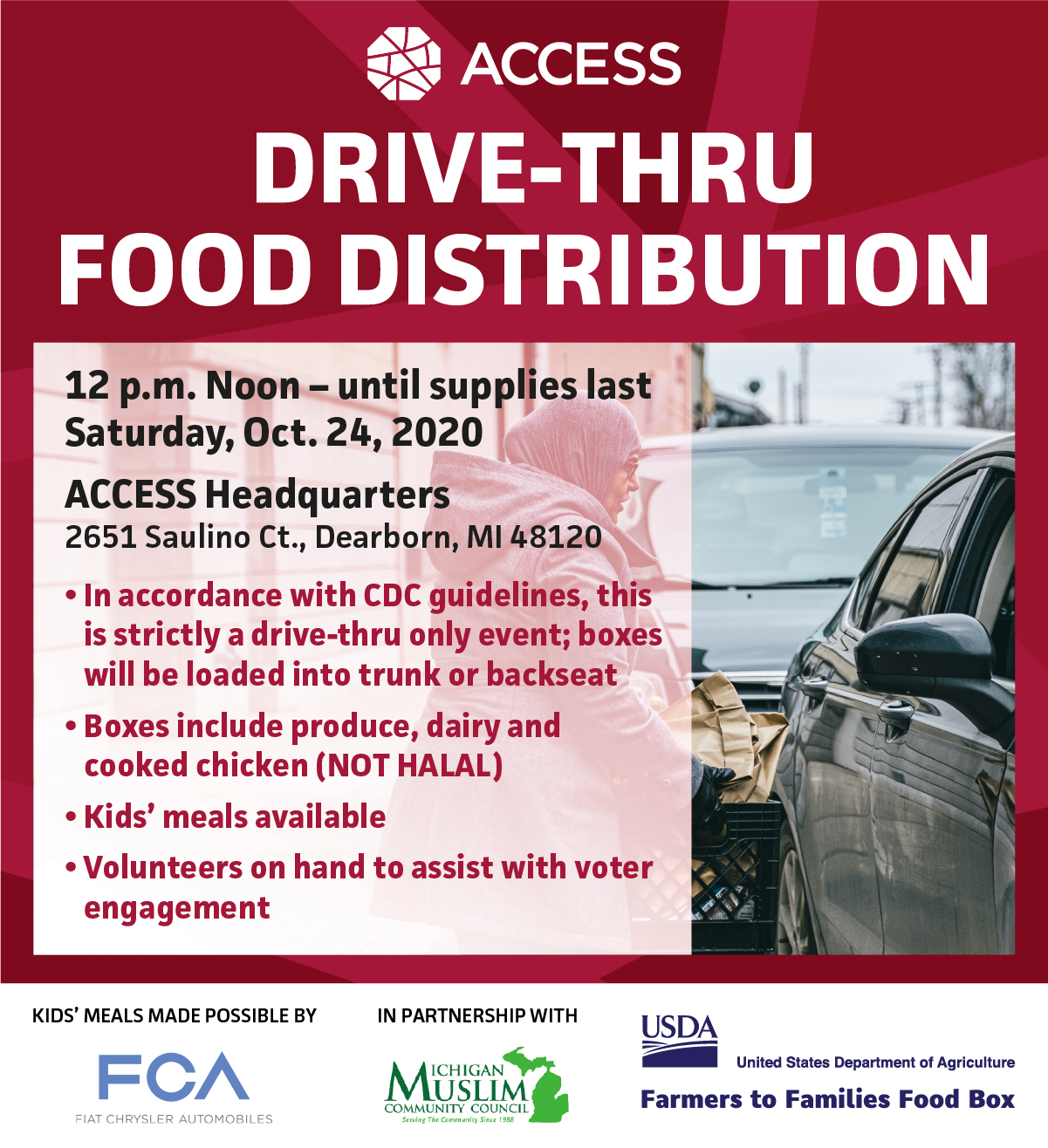ACCESS Food Distribution- Saturday at 12PM