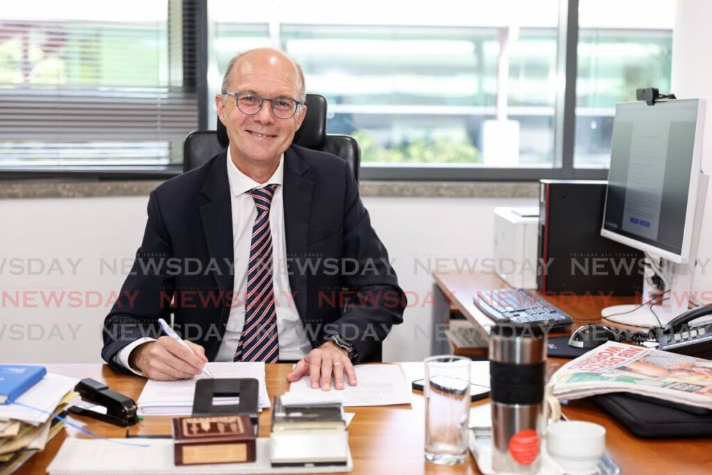 German ambassador Christophe Eick at the German Embassy, Port of Spain, St Clair on September 26 - Jeff K. Mayers