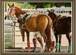 Horses For Rent (12" x 16" oil on canvas paper - no frame) - Posted on Thursday, March 26, 2015 by Ramon DelRosario