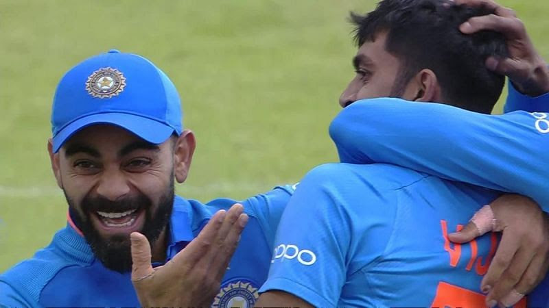 Virat Kohli was extremely happy with the way Vijay Shankar bowled against Pakistan