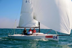 J/70 sailing off Algarrobo, Chile