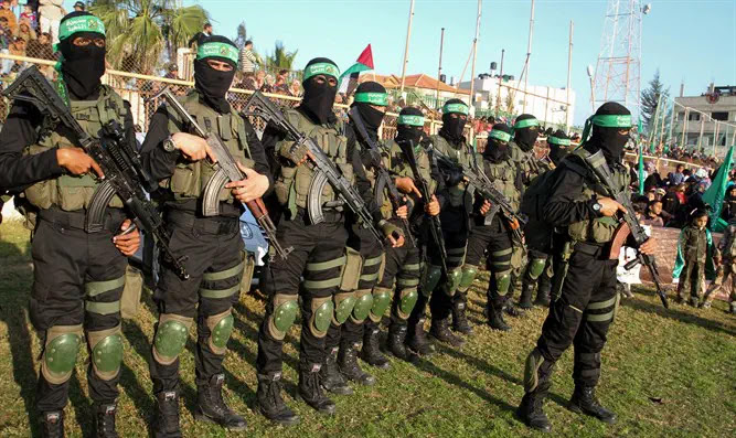 Hamas terrorists in Gaza