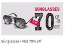  Flat 70% off + 40% Cashback on Sunglasses 