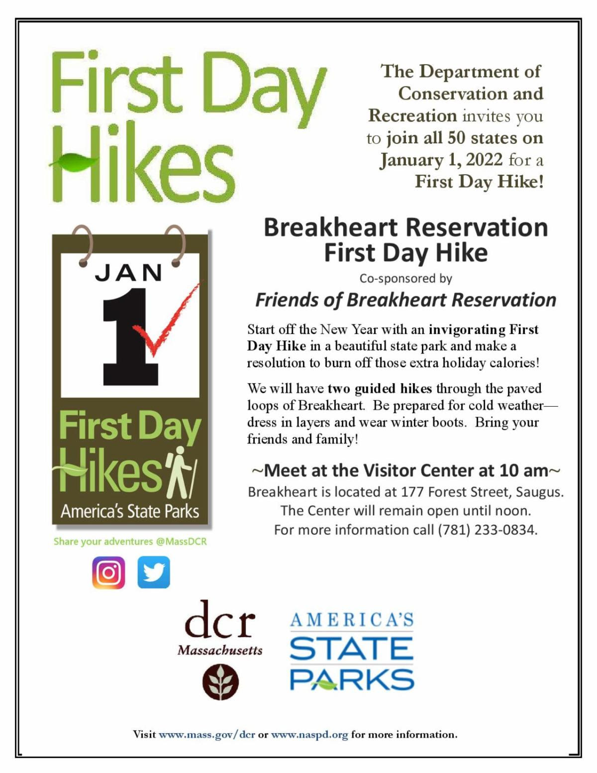 January 1st, DCR Presents First Day Hikes! The MPS Advantage