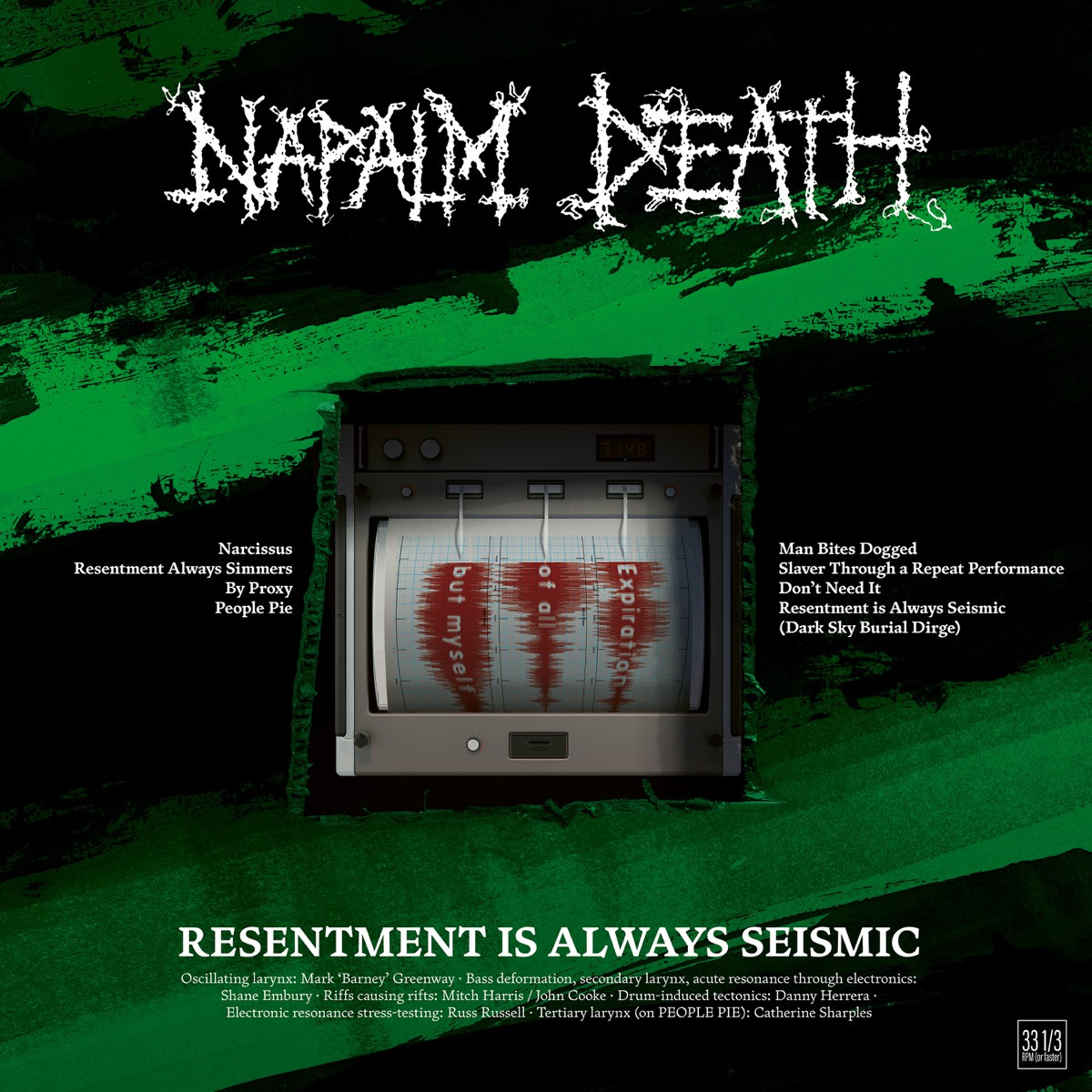 Napalm Death annunciano il mini album; ascolta il primo singolo 'Narcissus'  - truemetal.it