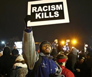 Imagen captada durante las protestas de Ferguson. 