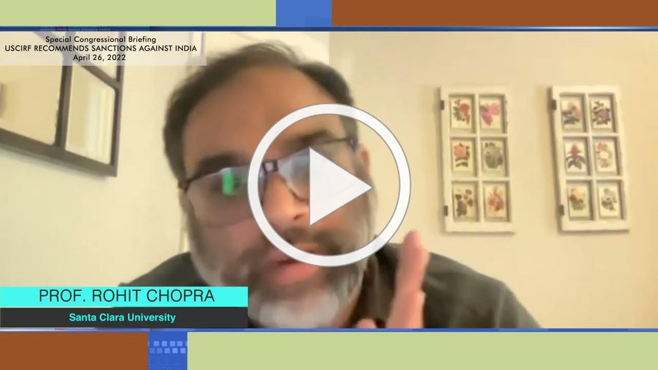 Genocide of Muslims has already begun in India: Prof Rohit Chopra
