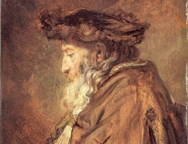 ‘A Portrait of a Rabbi’ (Rembrandt, 1640-1645)