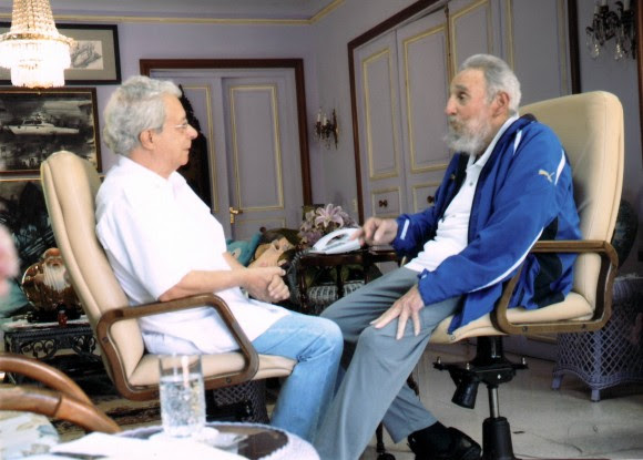 Fidel y Frei Betto el domingo 16 de febrero de 2014. Foto: Archivo