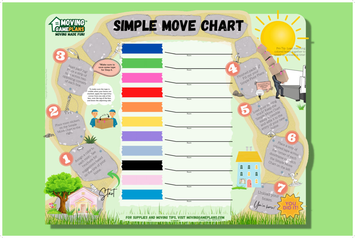 Simple Move Chart - used for foam board