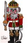 ACEO Nutcracker Painting Mouse King Sword Acrylic Art Original Penny StewArt - Posted on Thursday, November 27, 2014 by Penny Lee StewArt