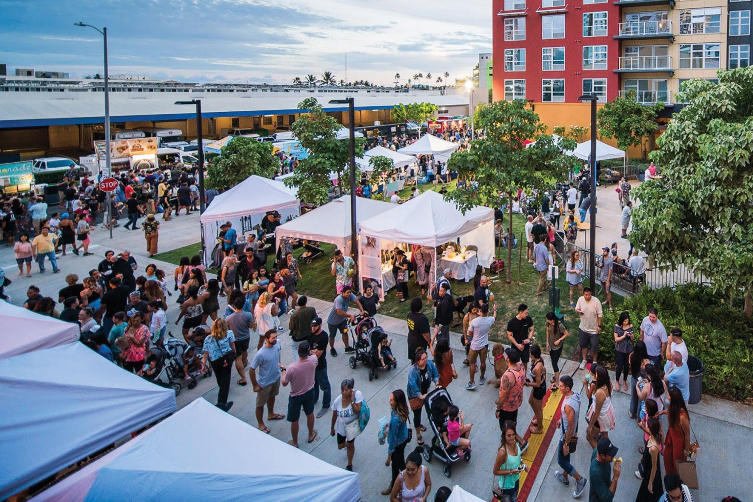 Honolulu Night Market brings people from across O‘ahu for great food and entertainment, supporting our local businesses and the economy. | Photo: courtesy of Kamehameha Schools