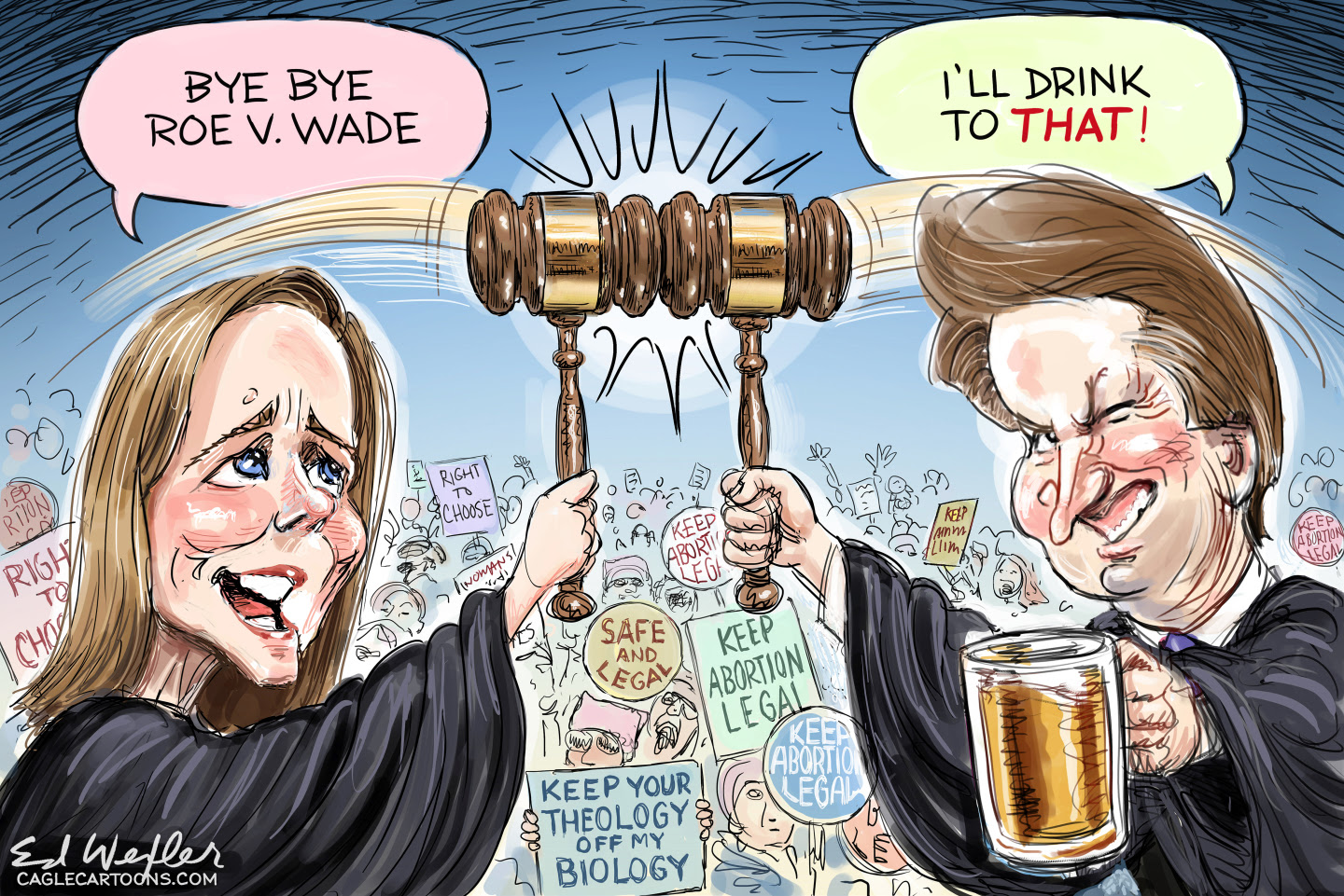 Partisan Supreme Court intent on overturning Roe v Wade and women's rights