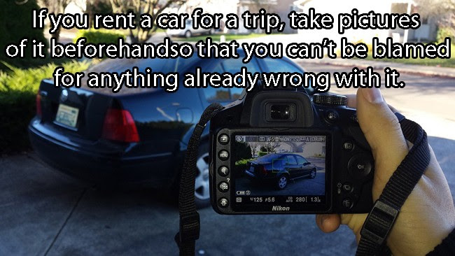 If You Rent A Car, Take Pictures Of It