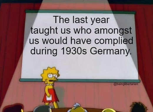 message lisa simpson last year taught who complied 1930s germany