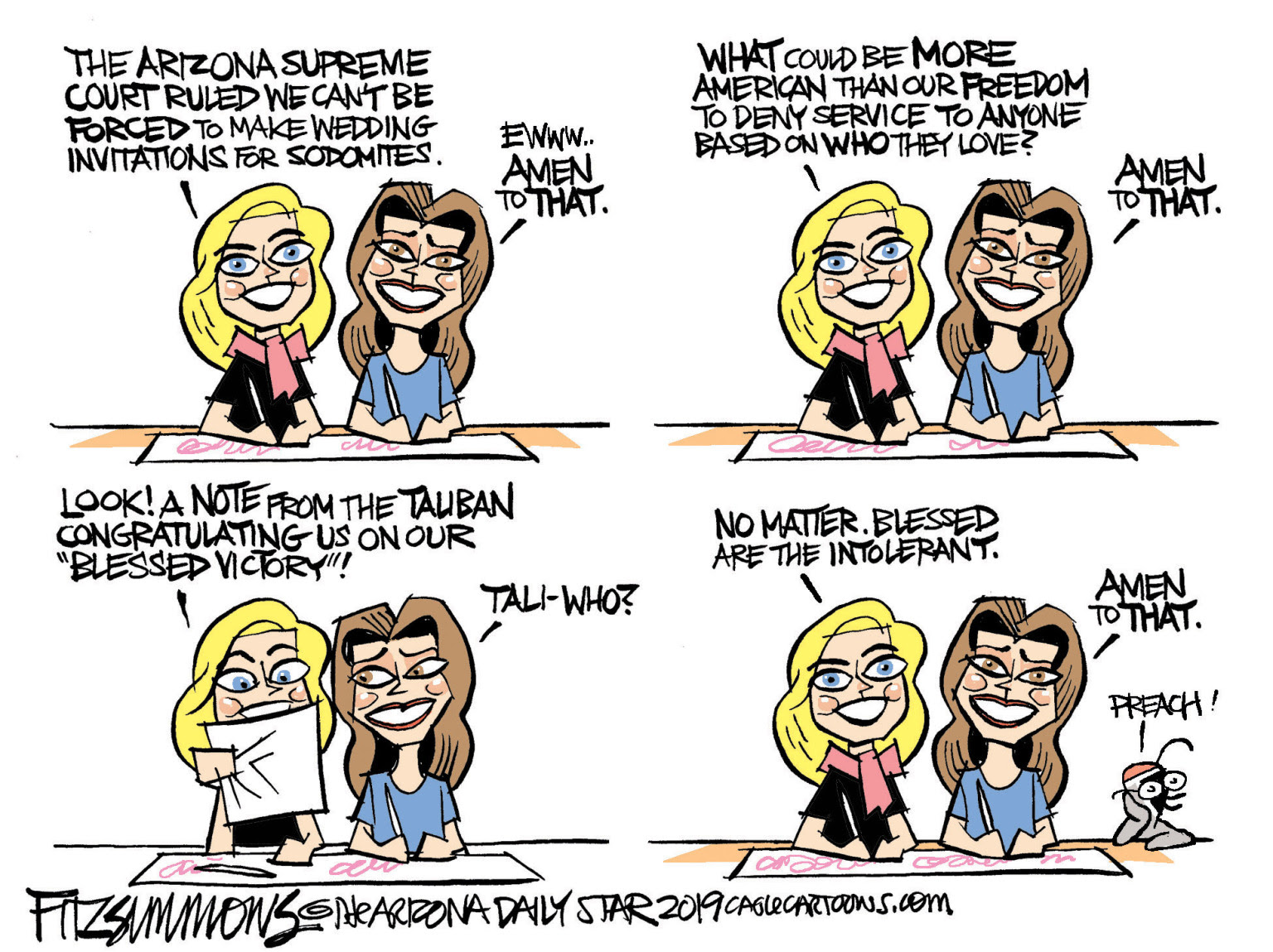 Republicans push racist, intolerant agenda.