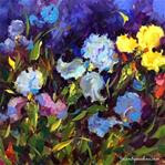 Beyond the Storm Iris Garden - Flower Painting Classes and Workshops - Nancy Medina Art - Posted on Monday, February 9, 2015 by Nancy Medina