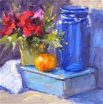 Blue and Tangerine - Posted on Sunday, January 25, 2015 by Diane Mannion