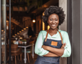 Photo of a restaurant worker