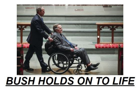 Former President George H.W. Bush Hospitalized Bush-in-hospital