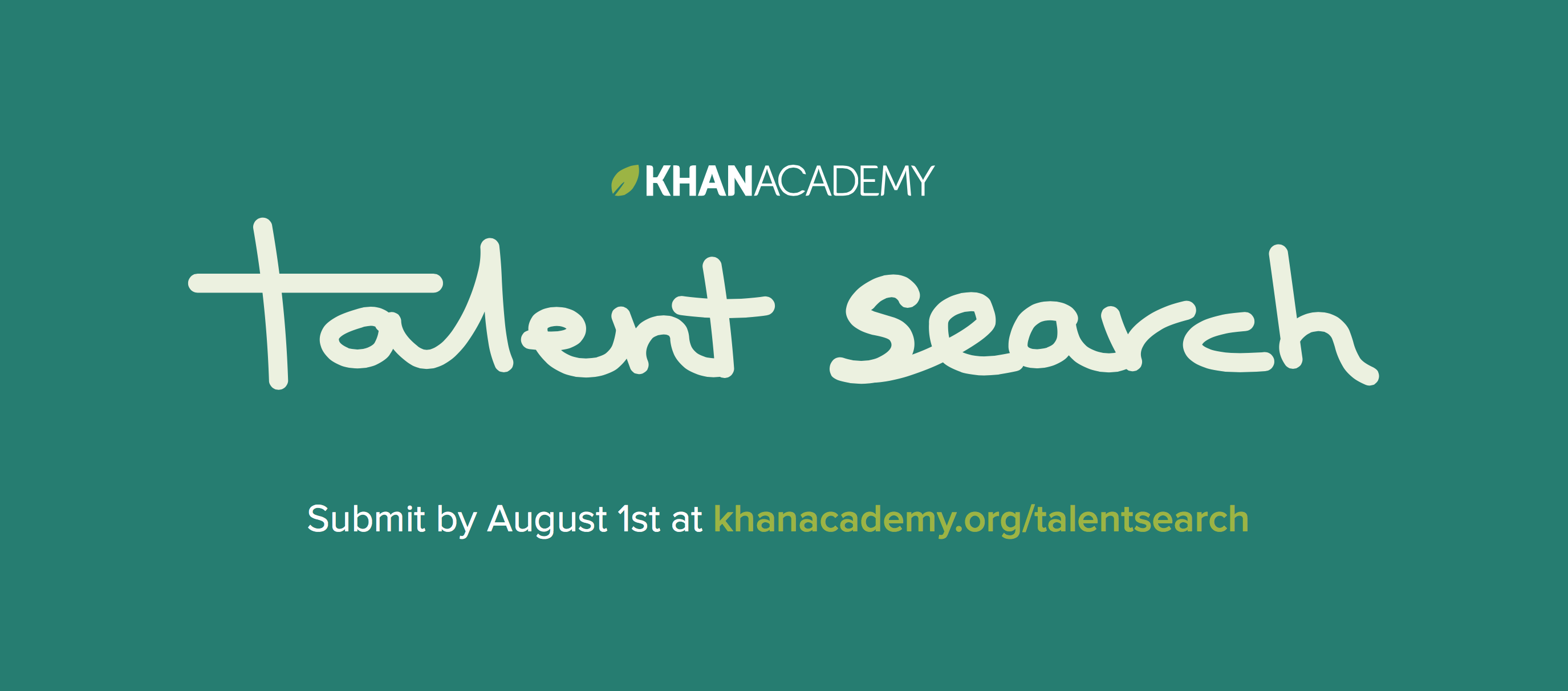 Khan Academy Talent Search