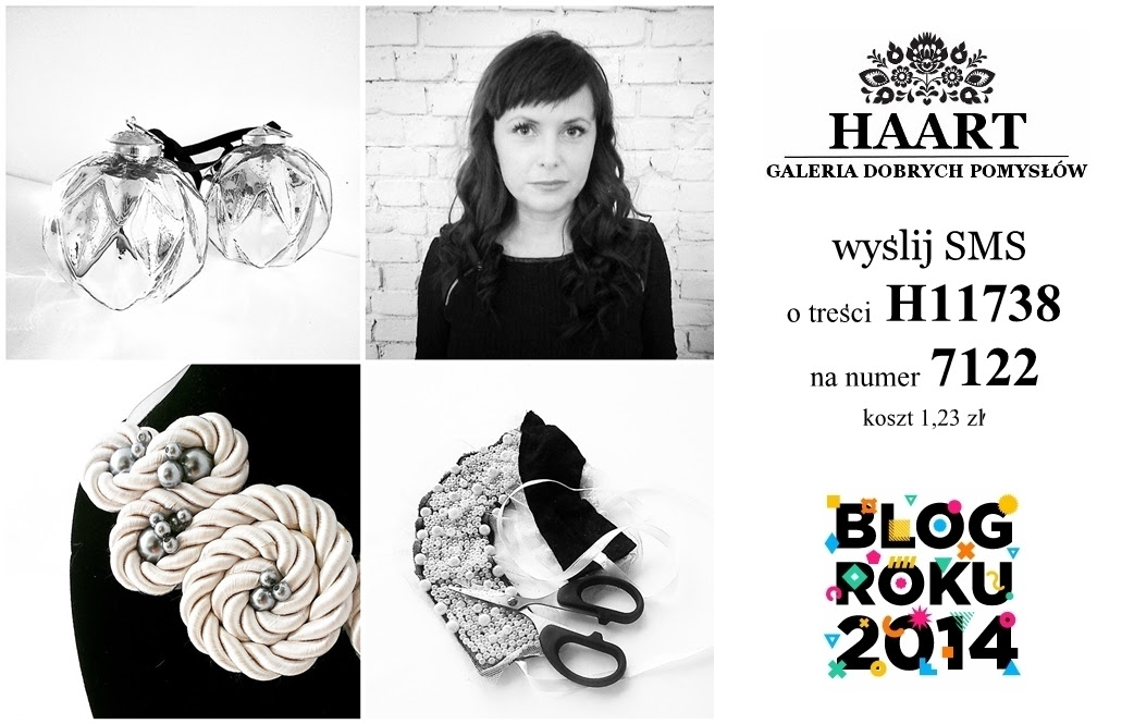 głosowanie na blog roku 2014, hanna kozłowska, autorka, sms - haart.pl blog diy zrób to sam 2