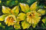 Daffodil Pair in Palette Knife - Posted on Thursday, March 19, 2015 by Tammie Dickerson