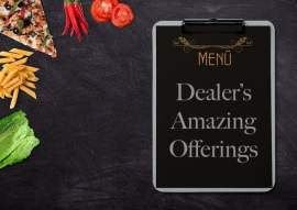 Menu with Food and Dealer Offering