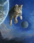 Space Kitty III - Posted on Monday, April 6, 2015 by Susan Van Sant