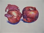 Onions in Colored Pencil - Posted on Wednesday, November 26, 2014 by Nel Jansen