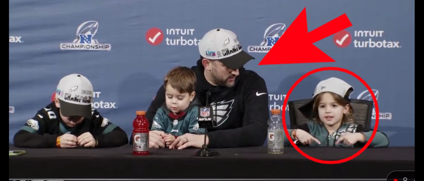 Philadelphia Eagles Head Coach Nick Sirianni Gets After His Daughter In Press Conference After She Mimics Him