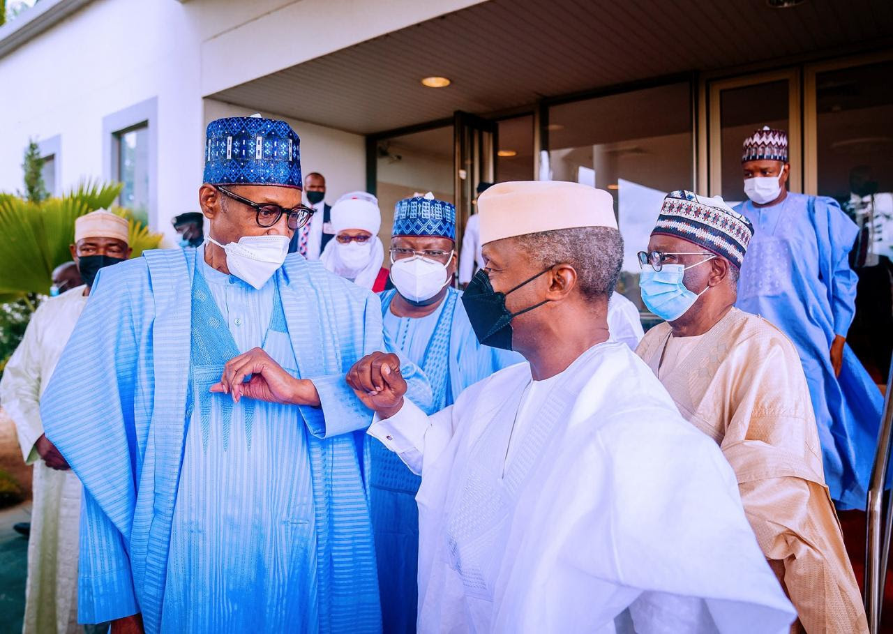 Buhari, Osinbajo, others at Yusuf and Zahra