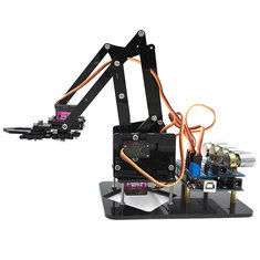 URUAV DIY 4DOF 4 Axis Acrylic Rotating Mechanica Robot Arm