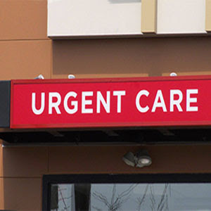 Urgent care center sign