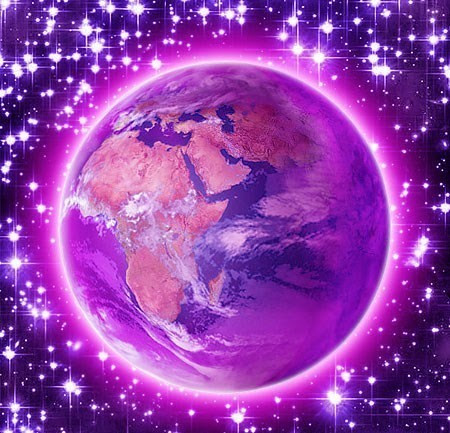earth violet atmosphere