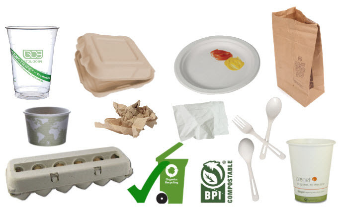 accepted food-service items for composting