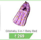 Glitzbaby 3-in-1 Baby Bed