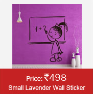 DeStudio 'Kid Maths Sum ' Small Lavender Wall
Sticker (Design 2)