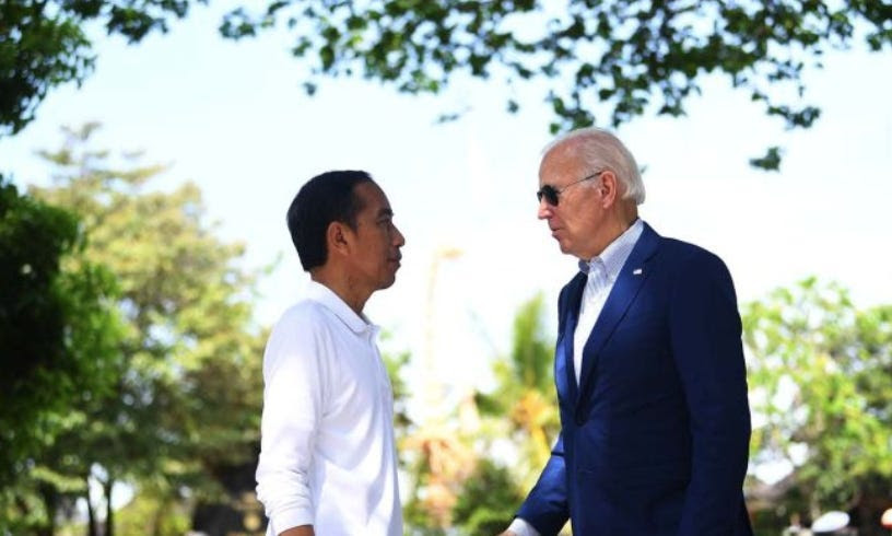 Jokowi’s valiant effort [try] convinced Biden to stop Israel - Palestine War. Final Jokowi’s abroad before Election 2024 