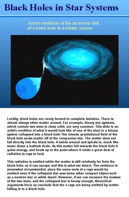 Fig 1E Black Hole in a Binary Sysyem Fig 1E Black Hole in a Binary Sysyem