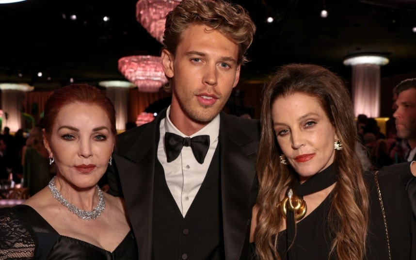 Lisa Marie Presley – pictured right with her mother and Elvis actor Austin Butler earlier this week