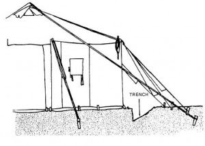 sleeping dry in a tent