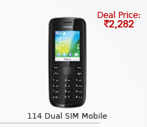 Nokia 114 Dual SIM Mobile (Black)