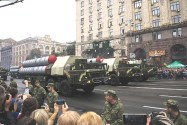 S-300 missiles on parade.