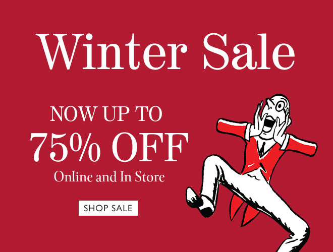 Winter Sale. NOW UP TO 50% OFF. SHOP SALE