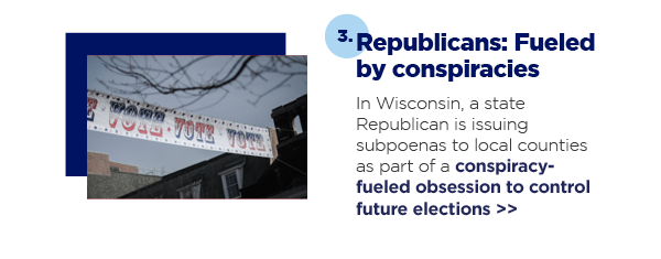 3. Republicans: Fueled by conspiracies